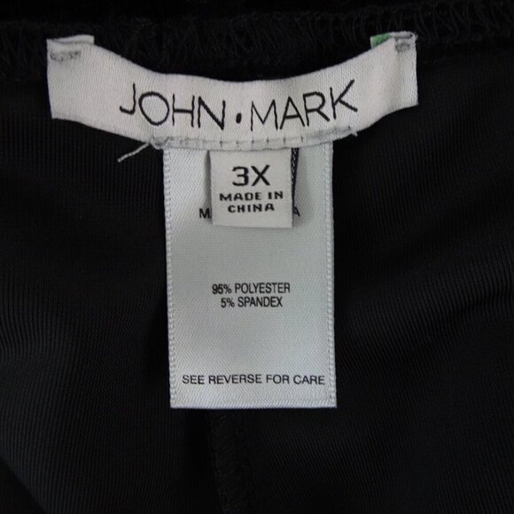 John Mark Velvet Pants Women's Plus Size 3X Black Pintuck Detail Pull On - Picture 6 of 9